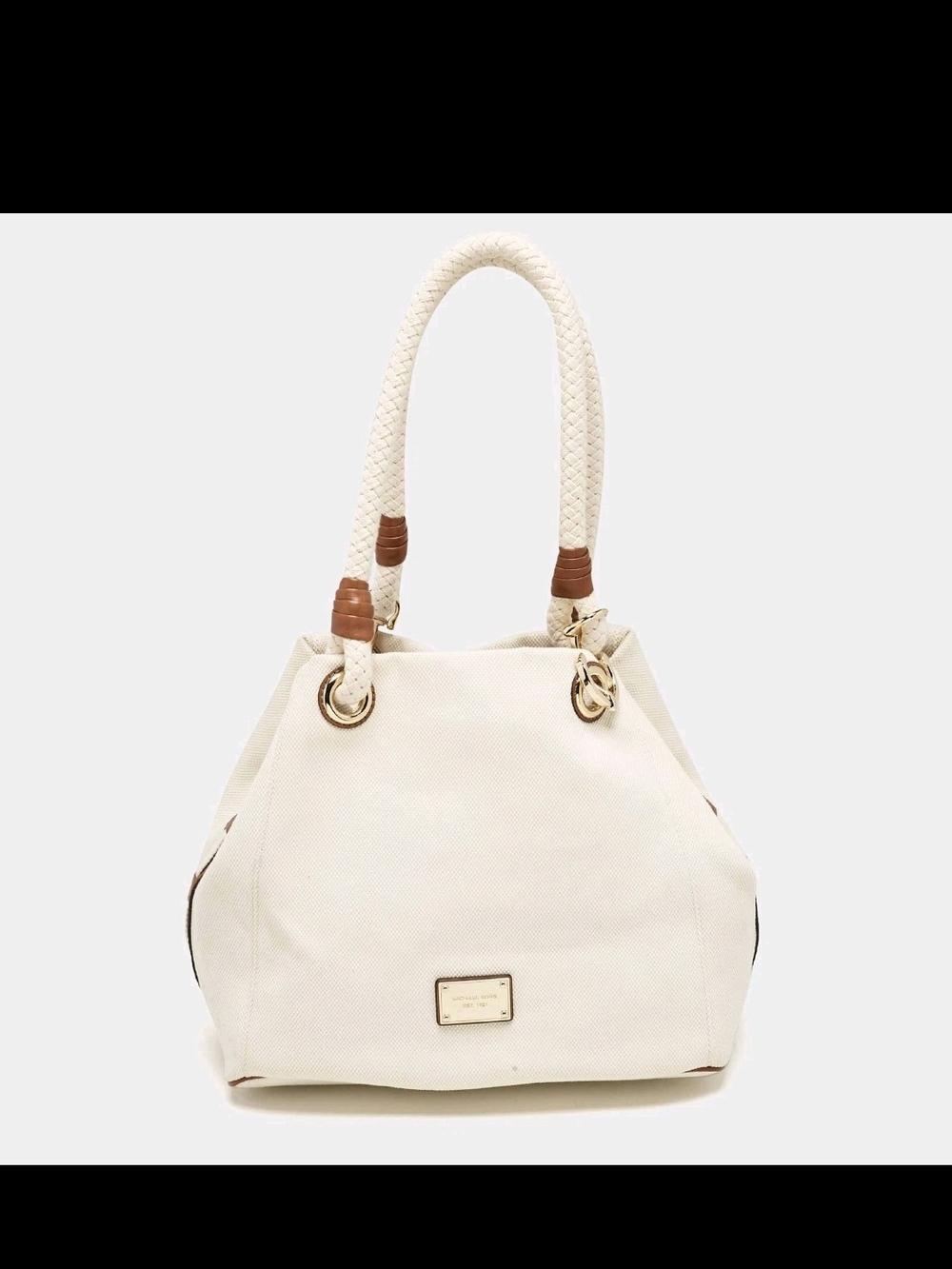 ❗️MICHAEL KORKS MARINA shoulder Tote Bag with Braided Handles ❗️ - Picture 1 of 15
